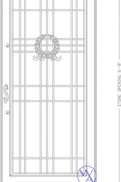 DOOR-Single-8129-W120-Wreath-Var