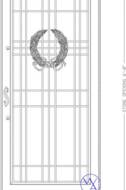 DOOR-Single-8129-W125-Wreath-Var