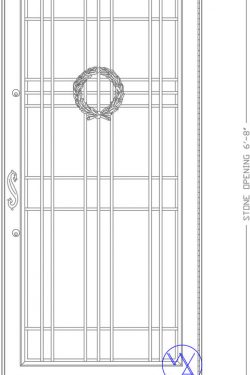 DOOR-Single-8129-W135-Wreath-Var