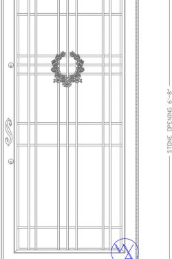 DOOR-Single-8129-W551-Wreath-Var