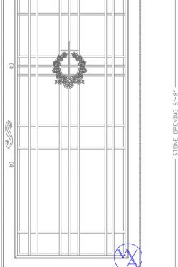 DOOR-Single-8129-W551C-Wreath-Cross-Var
