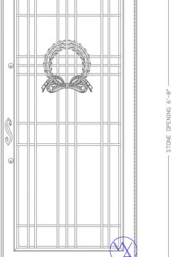 DOOR-Single-8129-W552-Wreath-Var