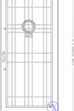 DOOR-Single-8129-W6530-Wreath-Var